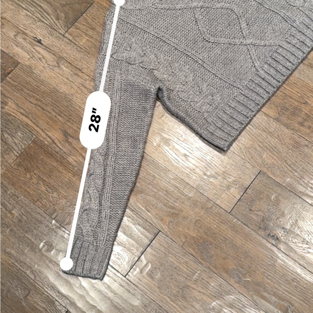 Nasty Gal Gray Cable Knit Sweater - Picture 9 of 13